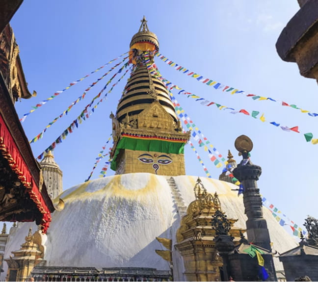 Swyambhunath temple in Kathmandu